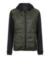 T9113 9113 Tee Jays Ladies Hybrid-Stretch Hooded Jacket Deep Green / Black colour image